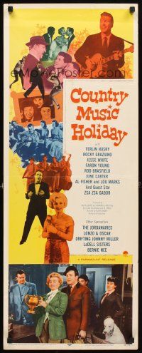 4g246 COUNTRY MUSIC HOLIDAY insert '58 Zsa Zsa Gabor, Ferlin Husky & other country music stars!