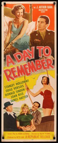 4g260 DAY TO REMEMBER insert '55 Stanley Holloway, Odile Versois, Donald Sinden!