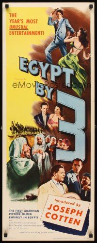 4g298 EGYPT BY 3 insert '53 the first American picture filmed entirely in Egypt!