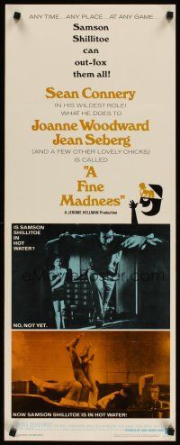 4g315 FINE MADNESS insert '66 Sean Connery can out-fox Joanne Woodward, Jean Seberg & them all!
