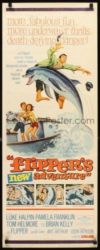 4g319 FLIPPER'S NEW ADVENTURE insert '64 Flipper the fearless is more fin-tastic than ever!
