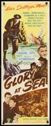 4g342 GLORY AT SEA insert '53 Trevor Howard as World War II Navy soldier, Gift Horse!