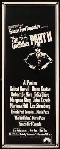 4g343 GODFATHER PART II insert '74 Al Pacino in Francis Ford Coppola classic crime sequel!