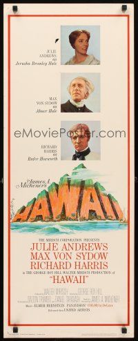 4g364 HAWAII insert '66 Julie Andrews, Max von Sydow, Richard Harris, written by James A. Michener
