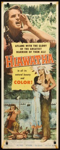 4g373 HIAWATHA insert '53 Vince Edwards as greatest Native American Indian warrior of them all!