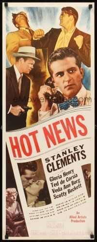 4g383 HOT NEWS insert '53 ace newspaper reporter Stanley Clements takes the underworld for a ride!