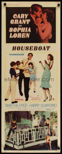 4g385 HOUSEBOAT insert '58 Cary Grant & beautiful Sophia Loren with children!