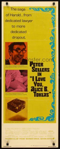 4g392 I LOVE YOU, ALICE B. TOKLAS insert '68 Peter Sellers eats turned-on marijuana brownies!