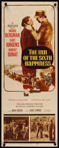 4g399 INN OF THE SIXTH HAPPINESS insert '59 Ingrid Bergman & Curt Jurgens, Robert Donat!