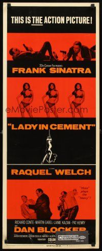 4g428 LADY IN CEMENT insert '68 images of Dan Blocker, Frank Sinatra & sexy Raquel Welch!