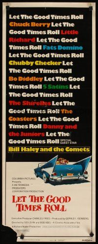 4g438 LET THE GOOD TIMES ROLL insert '73 Chuck Berry, Bill Haley, Shirelles & real '50s rockers!