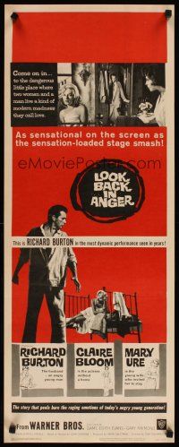 4g447 LOOK BACK IN ANGER insert '59 Claire Bloom gets between Richard Burton & Mary Ure!