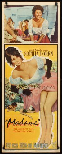 4g456 MADAME SANS GENE insert R63 wonderful art of super sexy Sophia Loren in low-cut dress!