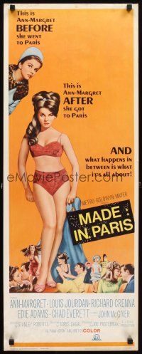4g457 MADE IN PARIS insert '66 super sexy full-length Ann-Margret before and after she got there!