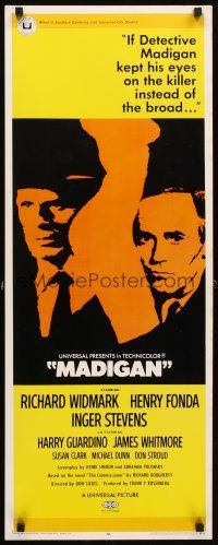 4g459 MADIGAN insert '68 Richard Widmark, Henry Fonda, Don Siegel, sexy artwork!