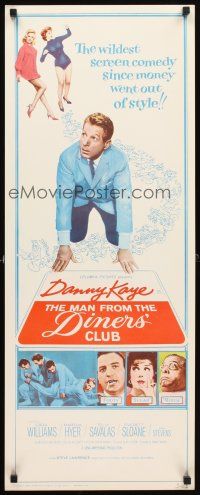 4g468 MAN FROM THE DINERS' CLUB insert '63 wacky Danny Kaye, sexy Martha Hyer, Telly Savalas!