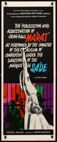 4g473 MARAT/SADE insert '67 the persecution and assassination of Jean-Paul performed by inmates!