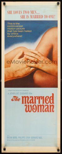 4g477 MARRIED WOMAN insert '65 Jean-Luc Godard's Une femme mariee, controversial sex triangle!