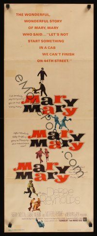 4g478 MARY MARY insert '63 Debbie Reynolds, Barry Nelson, Michael Rennie, musical comedy!