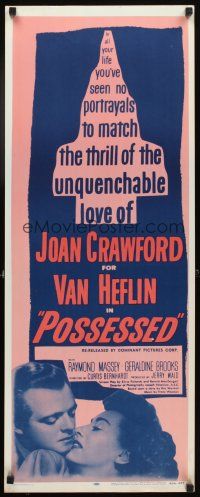 4g536 POSSESSED insert R56 Joan Crawford, Van Heflin, unquenchable love!