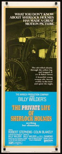 4g541 PRIVATE LIFE OF SHERLOCK HOLMES insert '71 Billy Wilder, Robert Stephens!
