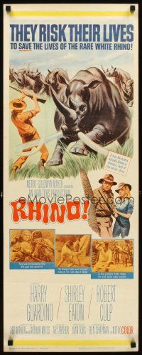 4g565 RHINO insert '64 Robert Culp & Shirley Eaton risk their lives in Africa to save it!