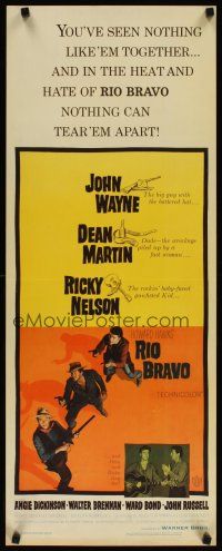 4g568 RIO BRAVO insert '59 John Wayne, Ricky Nelson, Dean Martin, Howard Hawks!