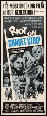 4g570 RIOT ON SUNSET STRIP insert '67 hippies with too-tight capris, crazy pot-partygoers!