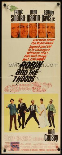 4g571 ROBIN & THE 7 HOODS insert '64 Sinatra, Dean Martin, Sammy Davis Jr, Bing Crosby, Rat Pack