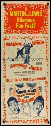 4g590 SCARED STIFF/JUMPING JACKS insert '58 wacky Martin & Lewis double-bill!