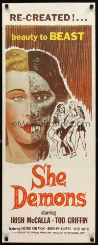 4g605 SHE DEMONS insert '58 experiments gone wrong, dangerous sexy women go from beauty to beast!