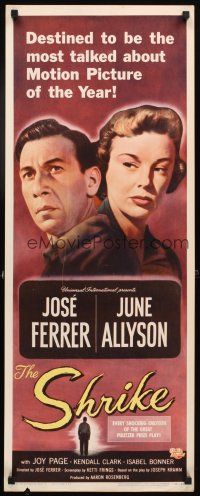 4g610 SHRIKE insert '55 June Allyson drives star/director Jose Ferrer to commit suicide!