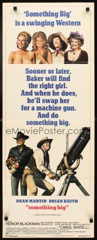 4g626 SOMETHING BIG insert '71 cool image of Dean Martin w/giant gatling gun, Brian Keith