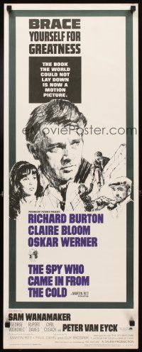 4g634 SPY WHO CAME IN FROM THE COLD insert '65 Richard Burton, Claire Bloom, from John Le Carre!