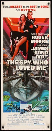 4g635 SPY WHO LOVED ME insert '77 great art of Roger Moore as James Bond 007 by Bob Peak!
