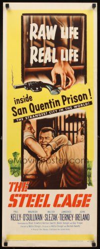 4g639 STEEL CAGE insert '54 Paul Kelly is a criminal inside San Quentin prison!