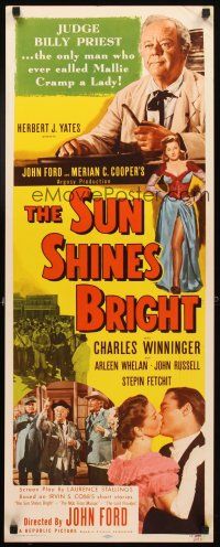 4g658 SUN SHINES BRIGHT insert '53 Charles Winninger, Irvin Cobb stories by John Ford!