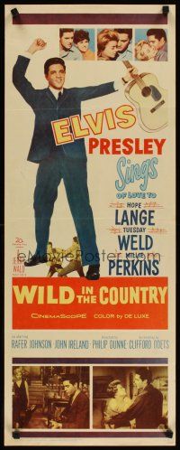 4g740 WILD IN THE COUNTRY insert '61 Elvis sings of love to Tuesday Weld, rock & roll musical!
