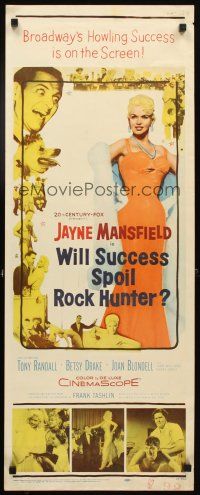 4g742 WILL SUCCESS SPOIL ROCK HUNTER insert '57 super sexy full-length Jayne Mansfield!