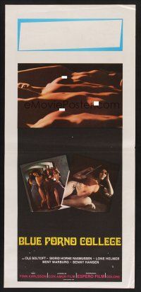 4g065 DANISH PASTRIES Italian locandina '73 I Jomfruens Tegn, wild sexy images of nude women!