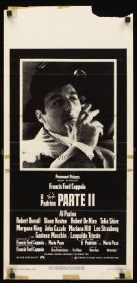 4g078 GODFATHER PART II Italian locandina '75 Al Pacino in Francis Ford Coppola classic sequel!
