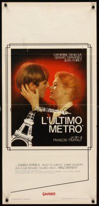 4g084 LAST METRO Italian locandina '81 Catherine Deneuve, Gerard Depardieu, Francois Truffaut