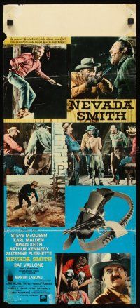 4g096 NEVADA SMITH Italian locandina '66 cool images of cowboy Steve McQueen & cast!