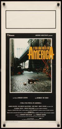 4g098 ONCE UPON A TIME IN AMERICA Italian locandina '84 Robert De Niro, directed by Sergio Leone!