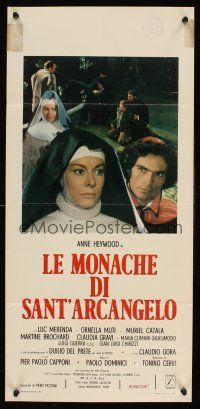 4g117 SISTERS OF SATAN Italian locandina '73 different montage of nun Anne Heywood, true story!