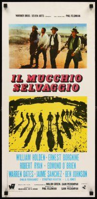 4g131 WILD BUNCH Italian locandina '69 Sam Peckinpah cowboy classic, William Holden & Borgnine!