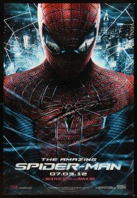 4k027 AMAZING SPIDER-MAN teaser DS 1sh '12 Andrew Garfield in title role!