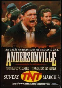 4k031 ANDERSONVILLE TV 1sh '96 Jarrod Emick, Frederic Forrest, Civil War drama!