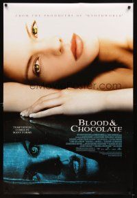 4k075 BLOOD & CHOCOLATE DS 1sh '07 Agnes Bruckner, Olivier Martinez, creepy mirror image!