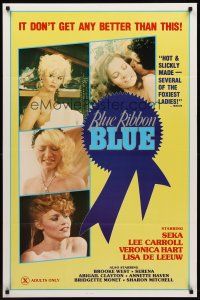 4k078 BLUE RIBBON BLUE 1sh '85 Seka, Annette Haven, x-rated doesn't get any better than this!